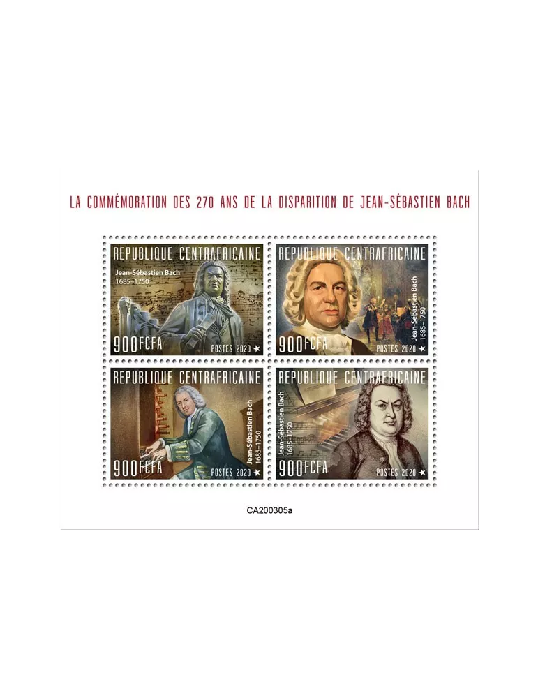 n° 6866/6869 - Timbre CENTRAFRIQUE Poste