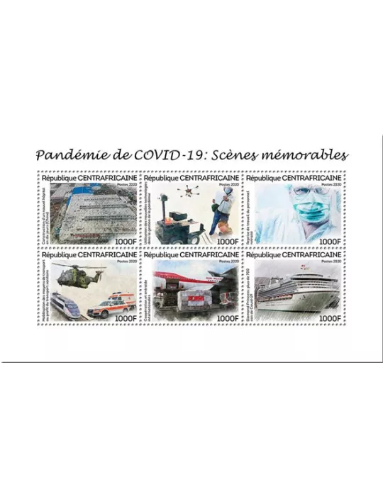 n° 6921/6926 - Timbre CENTRAFRIQUE Poste