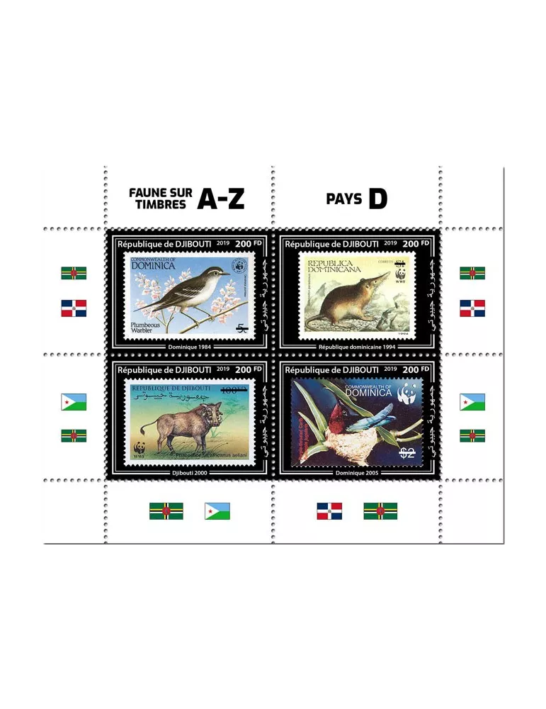 n° 2653/2656 - Timbre DJIBOUTI Poste
