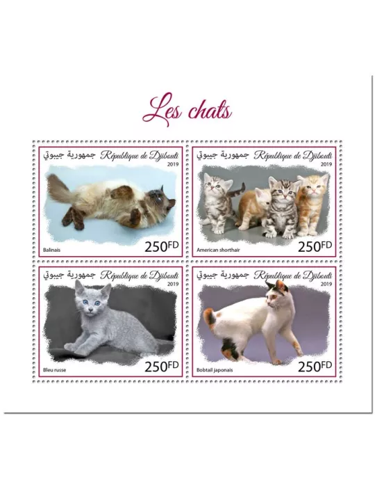 n° 2729/2732 - Timbre DJIBOUTI Poste