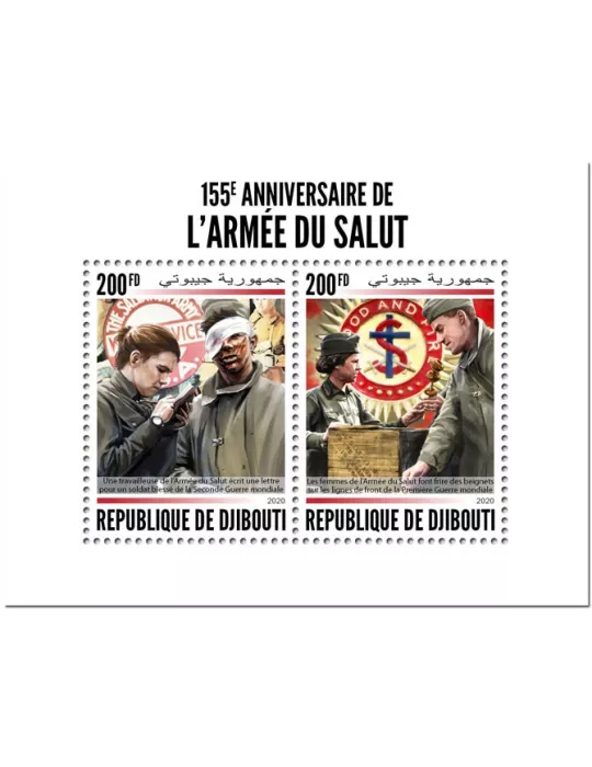 n° 3009/3010 - Timbre DJIBOUTI Poste