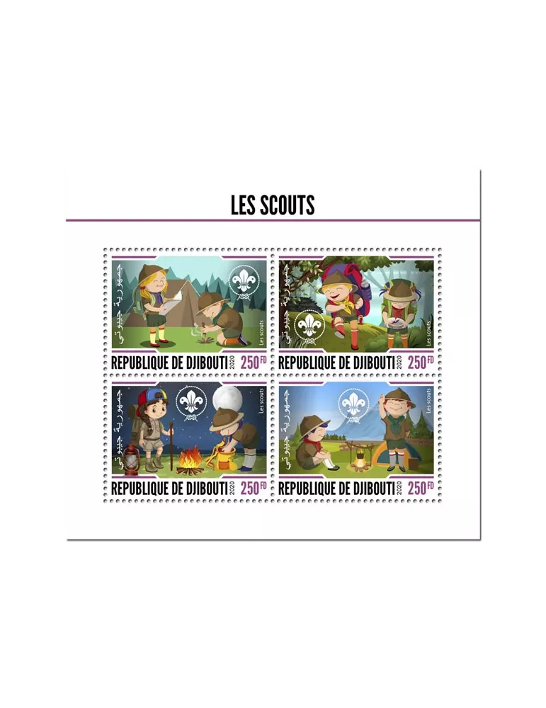 n° 3073/3076 - Timbre DJIBOUTI Poste