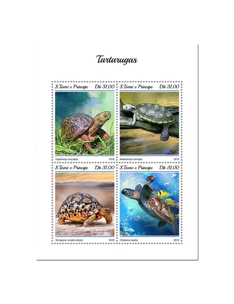 n° 6249/6252 - Timbre SAINT-THOMAS ET PRINCE Poste