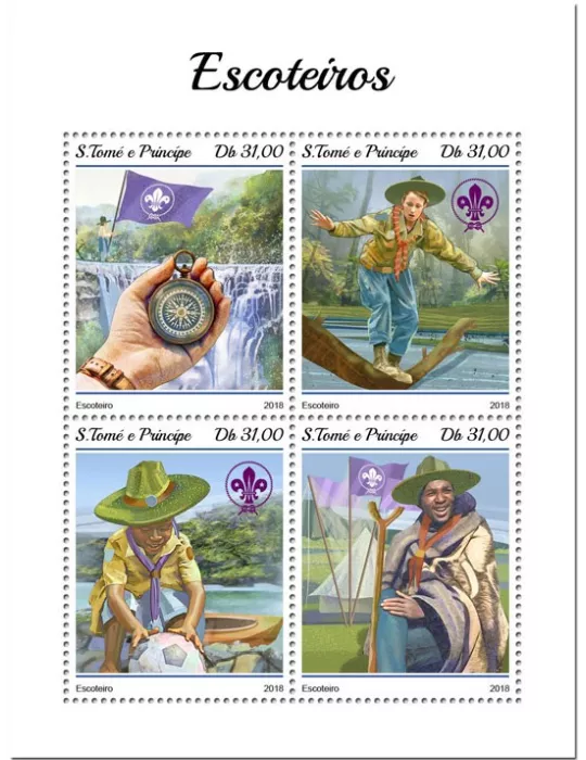 n° 6325/6328 - Timbre SAINT-THOMAS ET PRINCE Poste