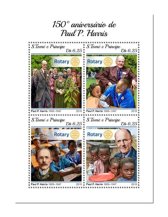 n° 6337/6340 - Timbre SAINT-THOMAS ET PRINCE Poste