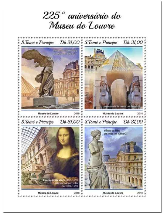 n° 6357/6360 - Timbre SAINT-THOMAS ET PRINCE Poste