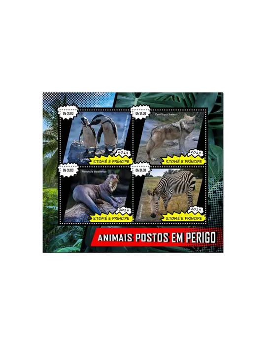 n° 6667/6670 - Timbre SAINT-THOMAS ET PRINCE Poste