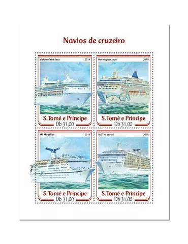 n° 6703/6706 - Timbre SAINT-THOMAS ET PRINCE Poste