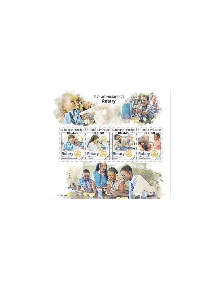 n° 6984/6987 - Timbre SAINT-THOMAS ET PRINCE Poste