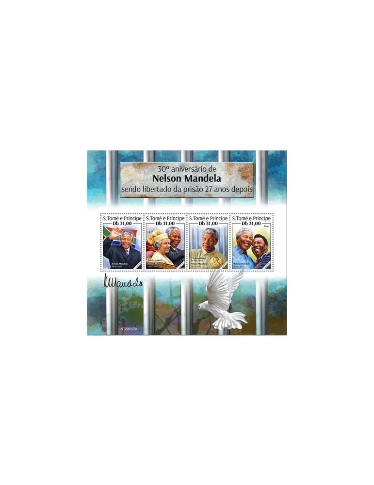 n° 7000/7003 - Timbre SAINT-THOMAS ET PRINCE Poste