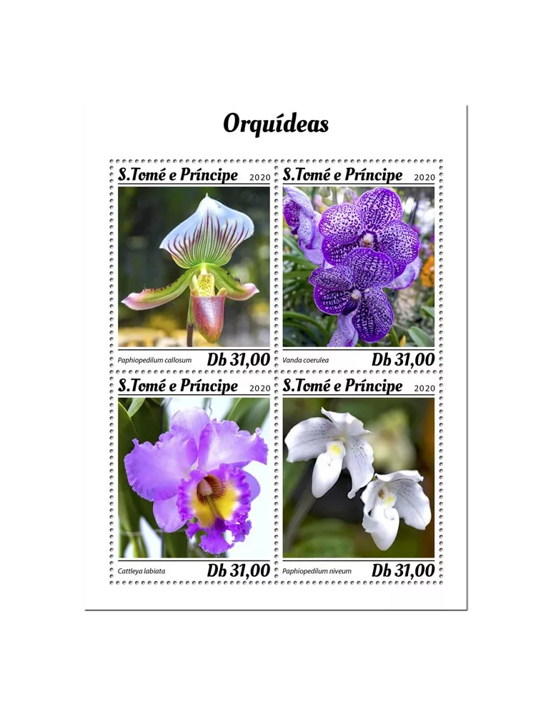 n° 7012/7015 - Timbre SAINT-THOMAS ET PRINCE Poste