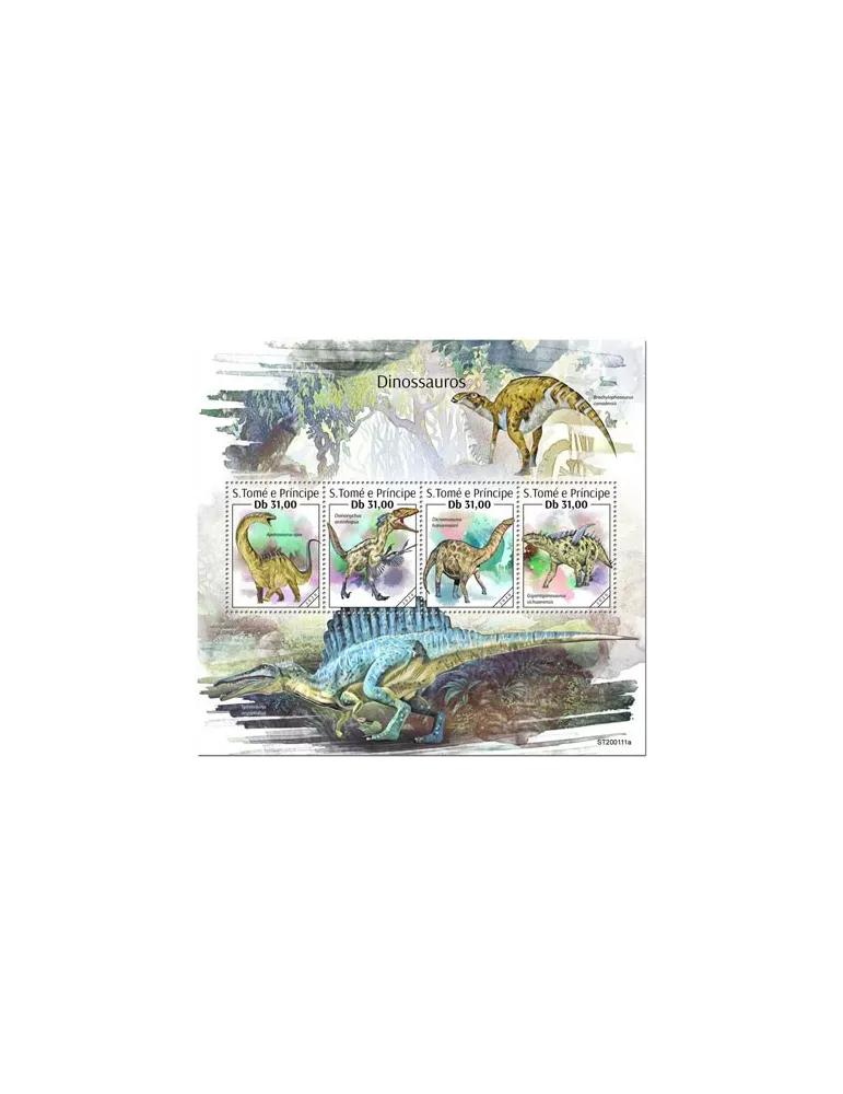 n° 7016/7019 - Timbre SAINT-THOMAS ET PRINCE Poste