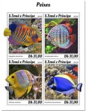 n° 7028/7031 - Timbre SAINT-THOMAS ET PRINCE Poste