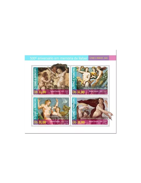 n° 7064/7067 - Timbre SAINT-THOMAS ET PRINCE Poste