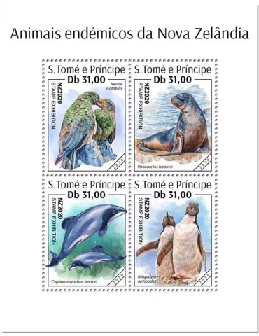 n° 7084/7087 - Timbre SAINT-THOMAS ET PRINCE Poste