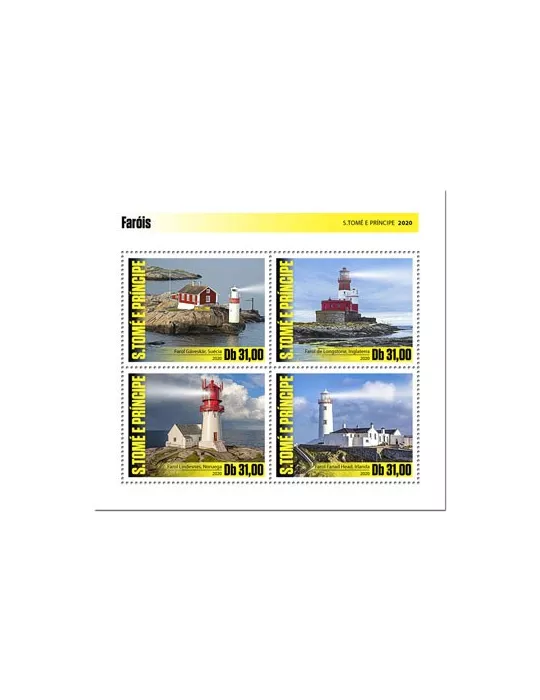 n° 7136/7139 - Timbre SAINT-THOMAS ET PRINCE Poste