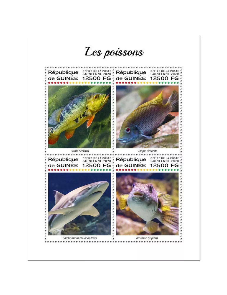 n° 10275/10278 - Timbre GUINEE Poste