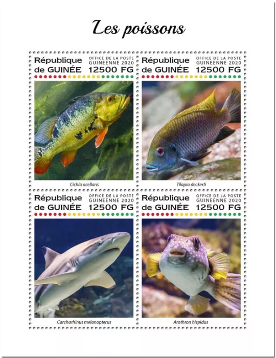 n° 10275/10278 - Timbre GUINEE Poste