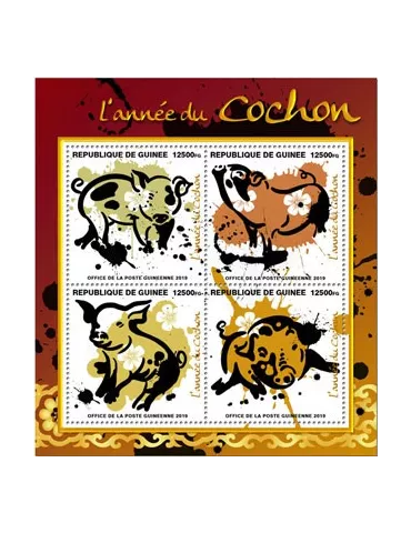 n° 9877/9880 - Timbre GUINEE Poste