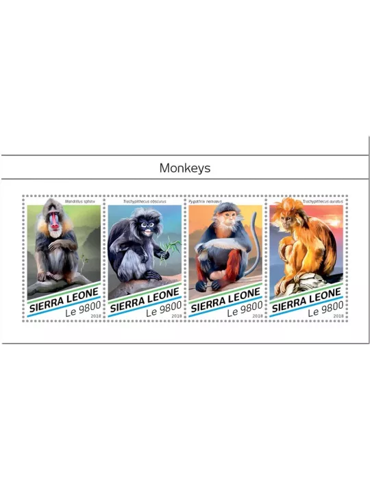 n° 8033/8036 - Timbre SIERRA LEONE Poste