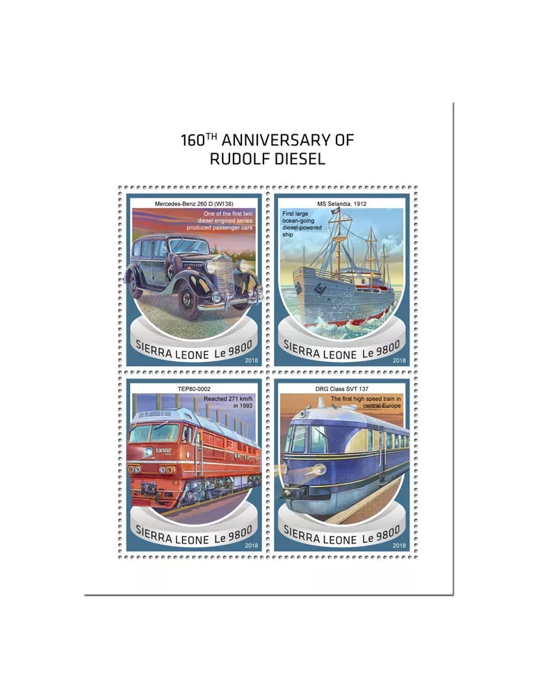 n° 8182/8185 - Timbre SIERRA LEONE Poste