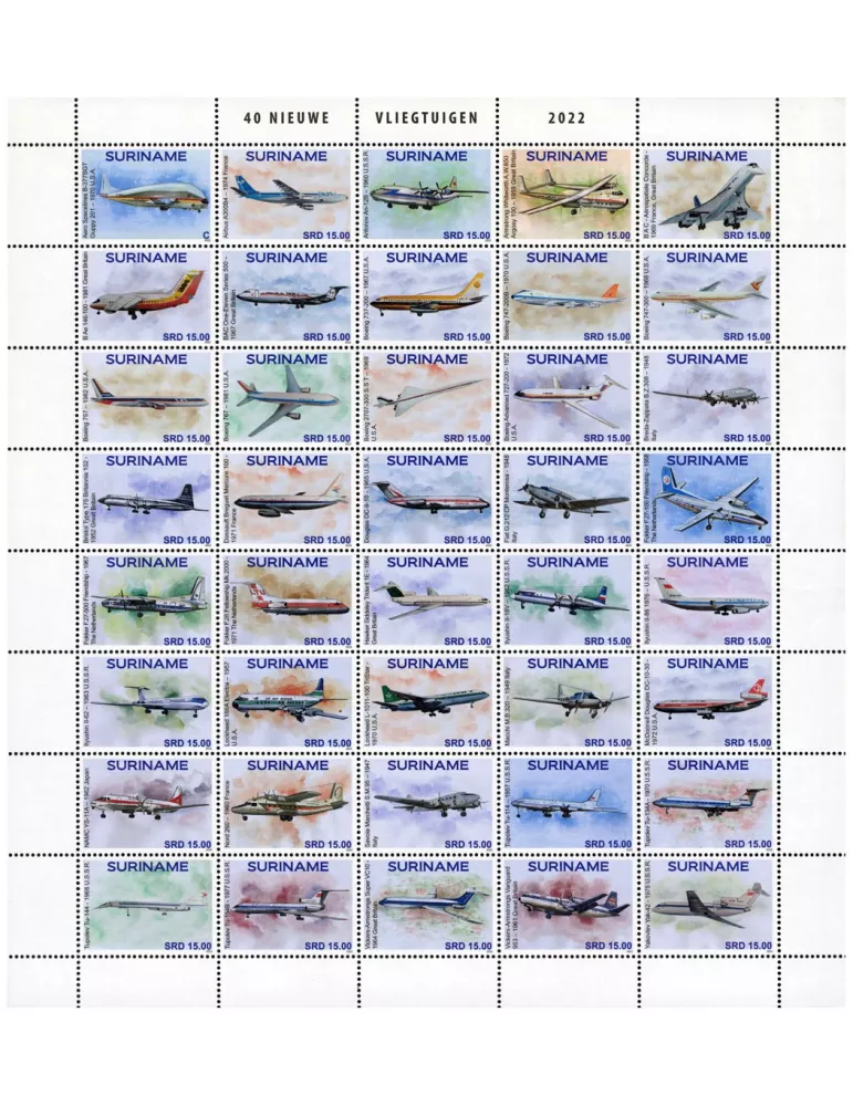 n° 3233/3272 - Timbre SURINAM Poste