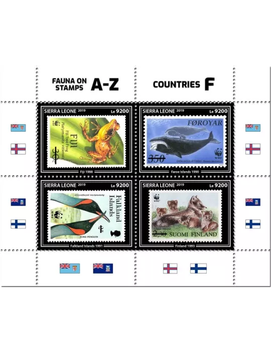 n° 9340/9343 - Timbre SIERRA LEONE Poste