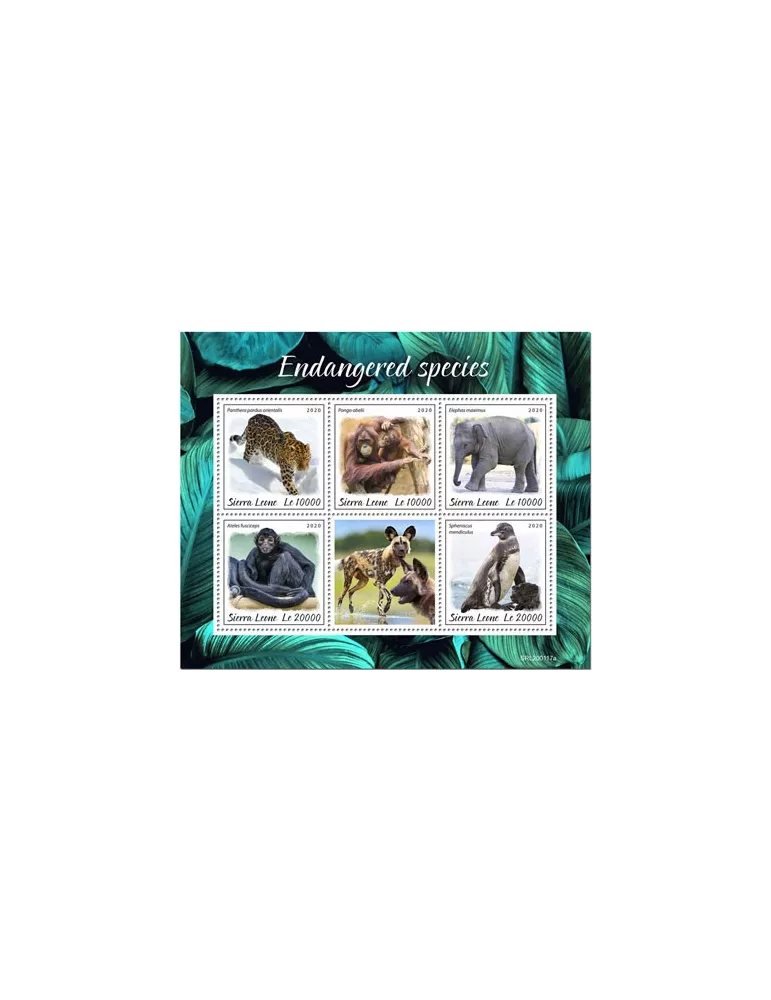 n° 9681/9685 - Timbre SIERRA LEONE Poste