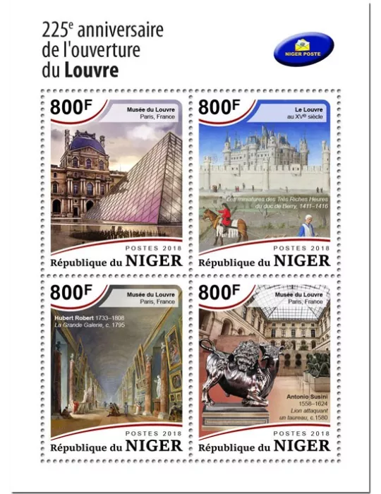 n° 4958/4961 - Timbre NIGER Poste