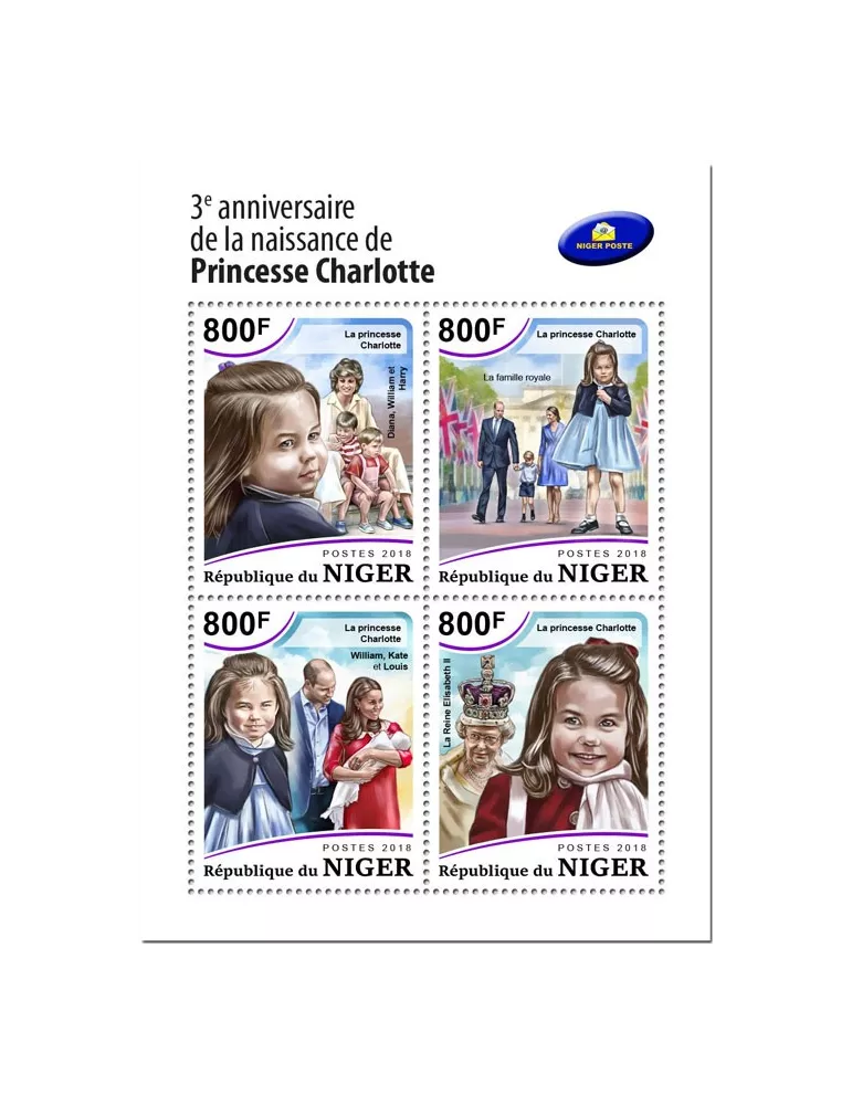 n° 4962/4965 - Timbre NIGER Poste