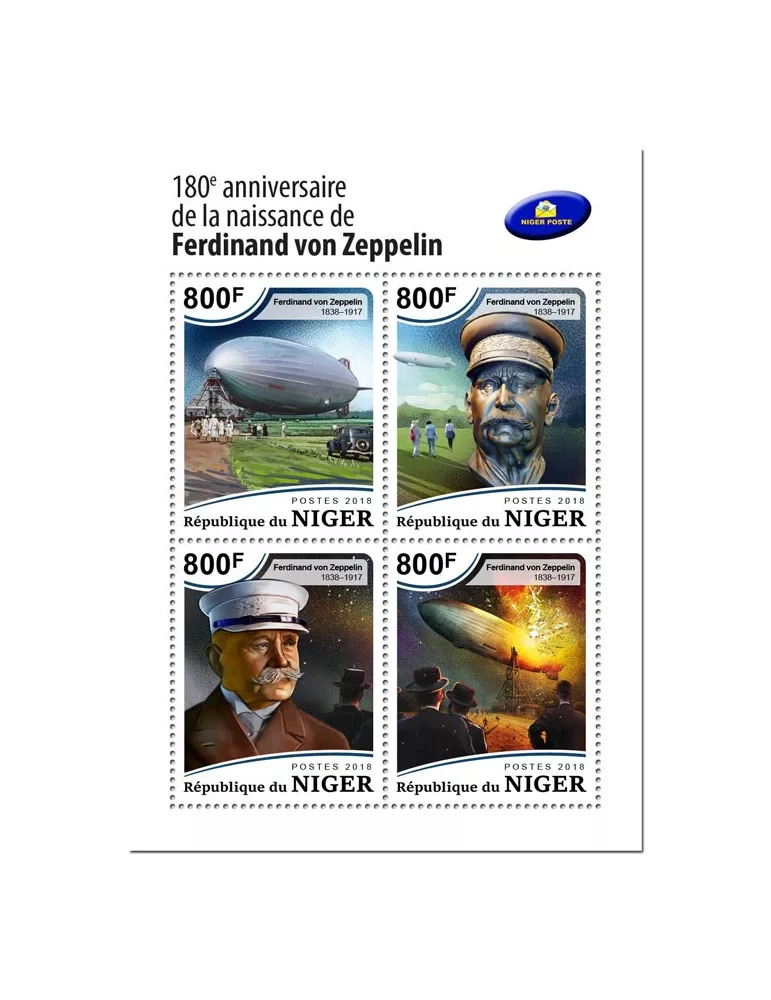 n° 4970/4973 - Timbre NIGER Poste