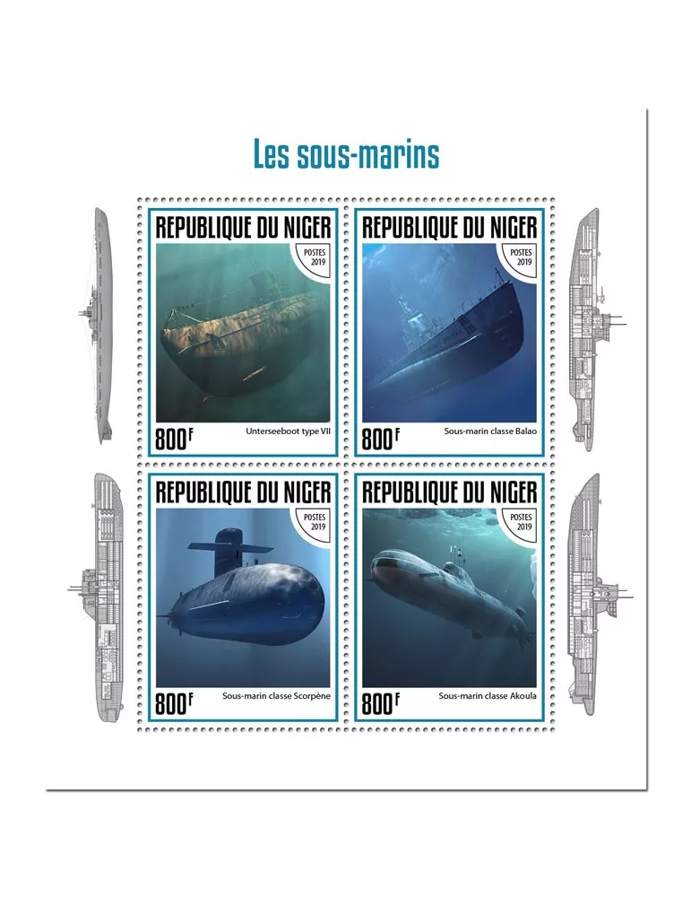 n° 5358/5361 - Timbre NIGER Poste