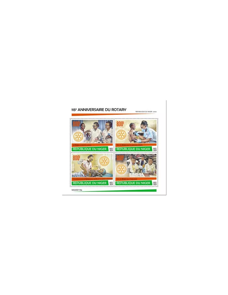 n° 5795/5798 - Timbre NIGER Poste