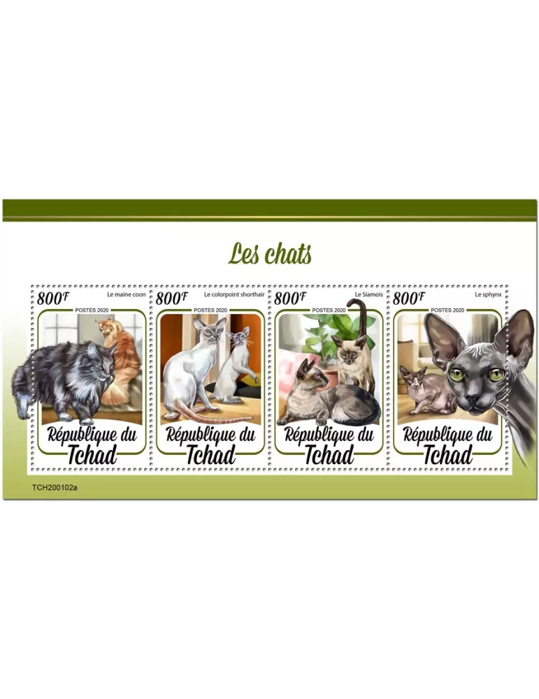 n° 2324/2327 - Timbre TCHAD Poste