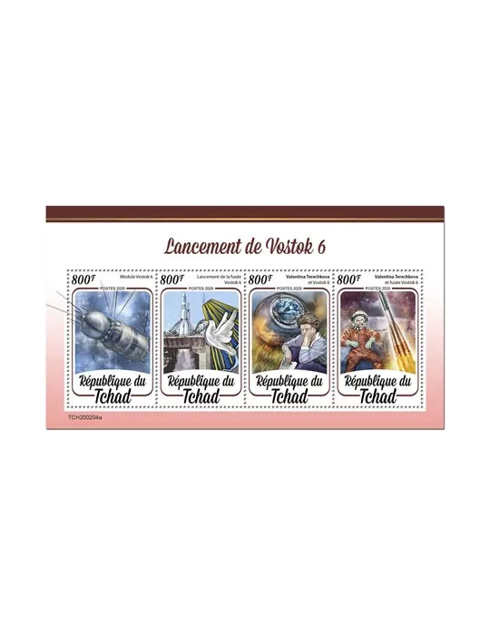 n° 2412/2415 - Timbre TCHAD Poste