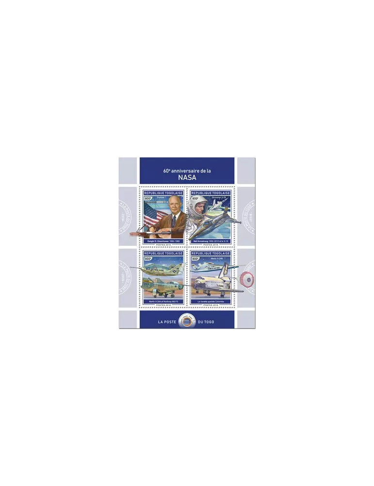 n° 6440/6443 - Timbre TOGO Poste