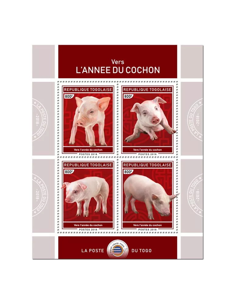 n° 6512/6515 - Timbre TOGO Poste