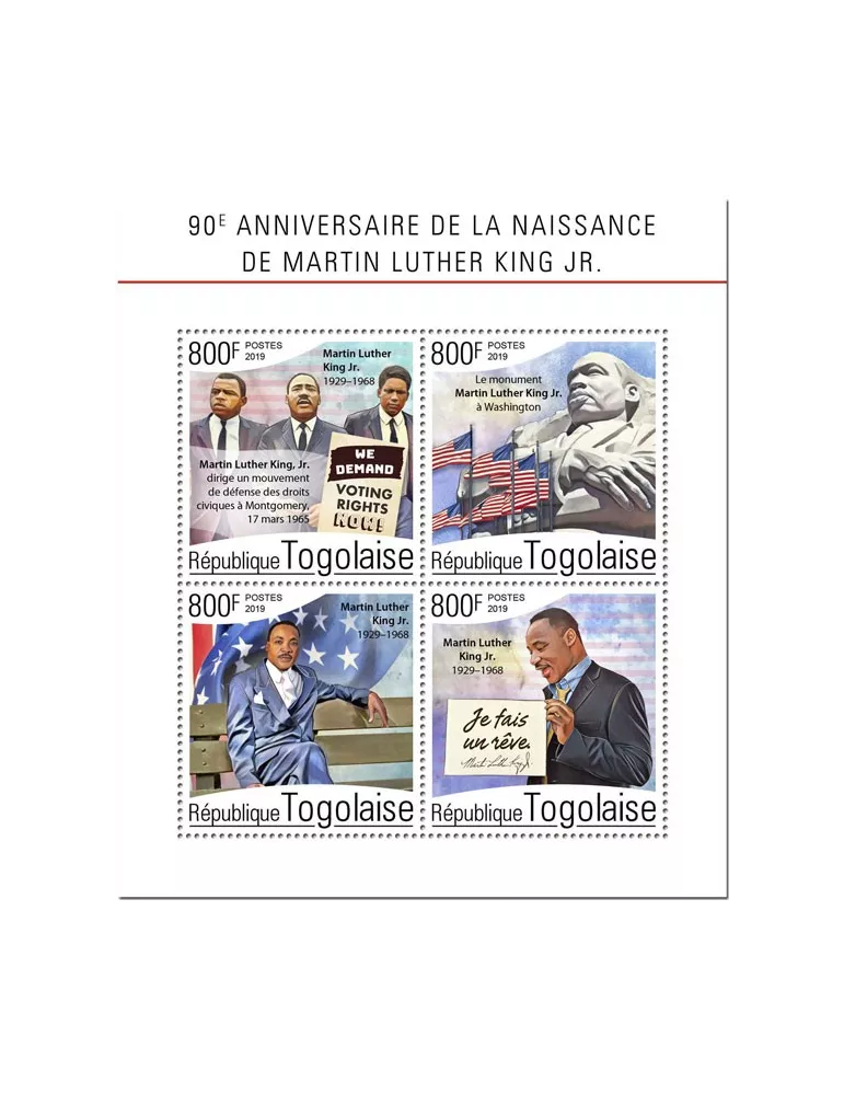 n° 7026/7029 - Timbre TOGO Poste