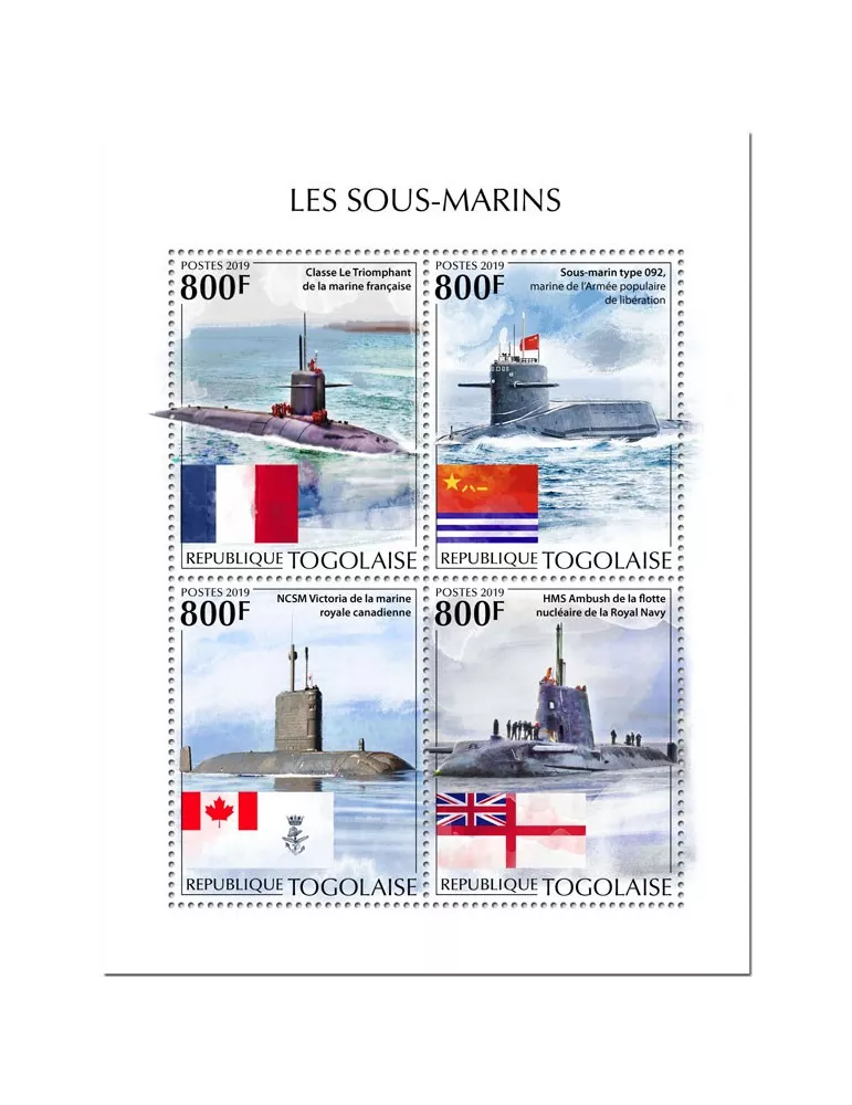 n° 7350/7353 - Timbre TOGO Poste