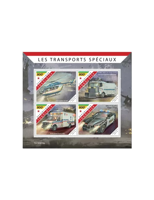 n° 7623/7626 - Timbre TOGO Poste