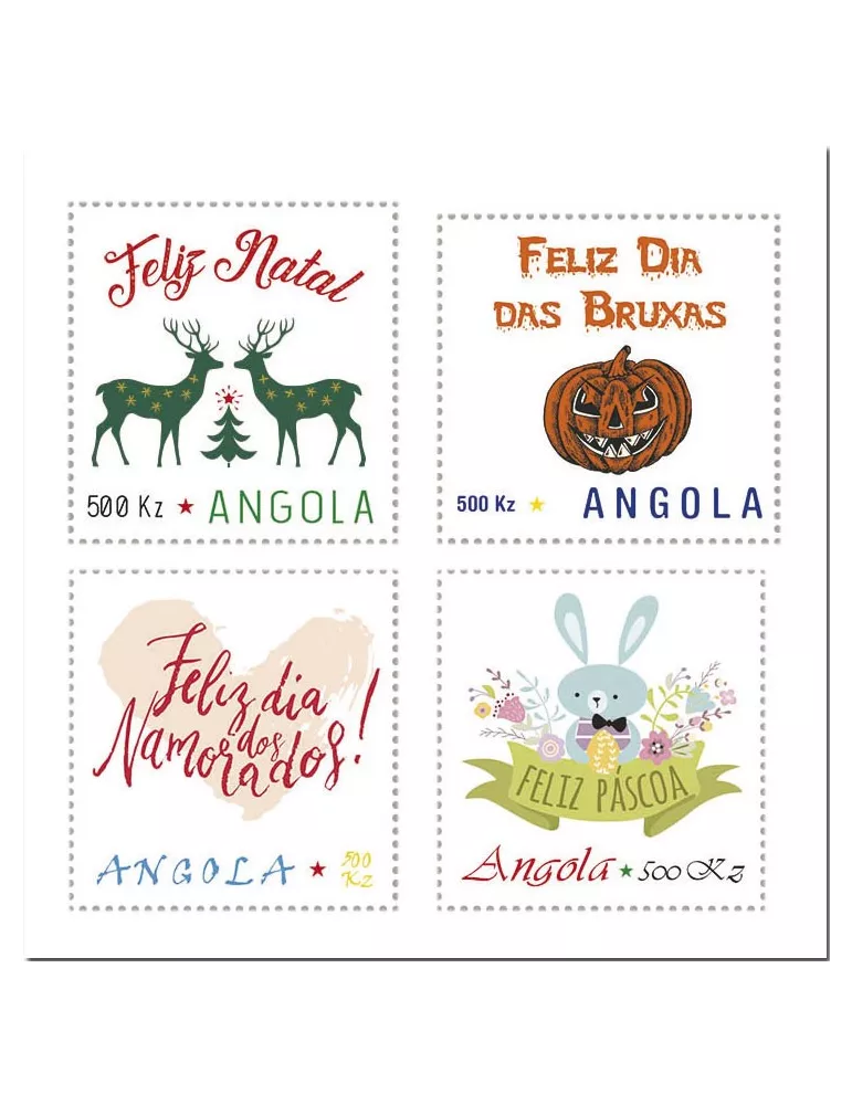 n° 1948/1951 - Timbre ANGOLA Poste