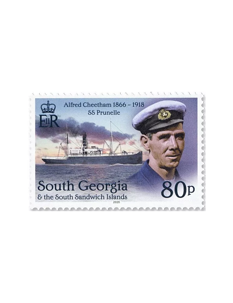 n° 744/747 - Timbre GEORGIE DU SUD Poste