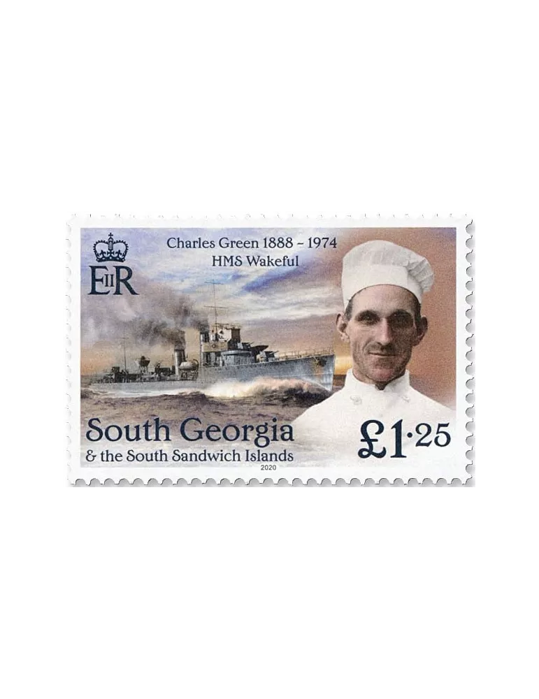 n° 744/747 - Timbre GEORGIE DU SUD Poste