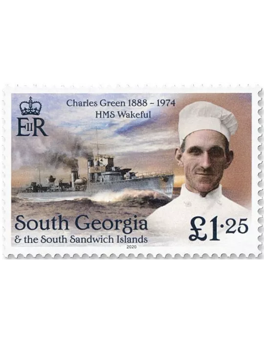 n° 744/747 - Timbre GEORGIE DU SUD Poste