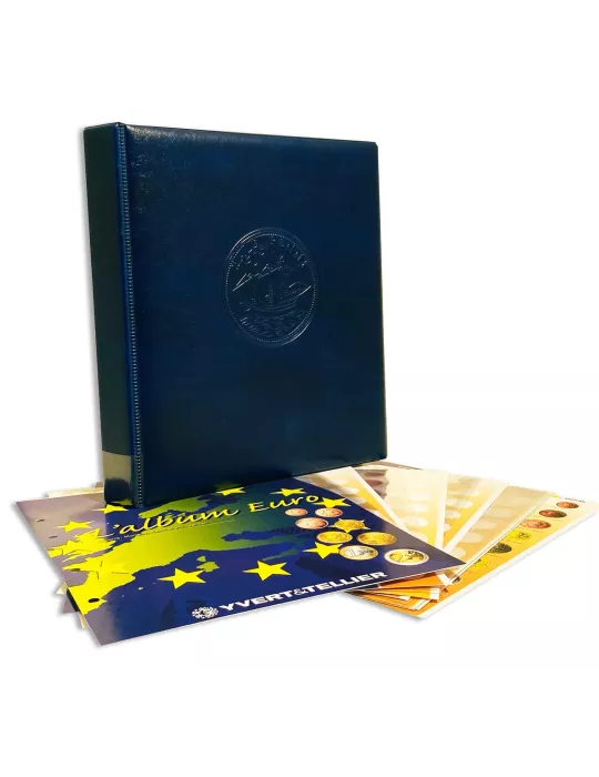 Album CARAVELLE MICRO ETATS : la reliure + Recharge Micro Etat (Andorre, Monaco, Saint-Marin et Vatican)