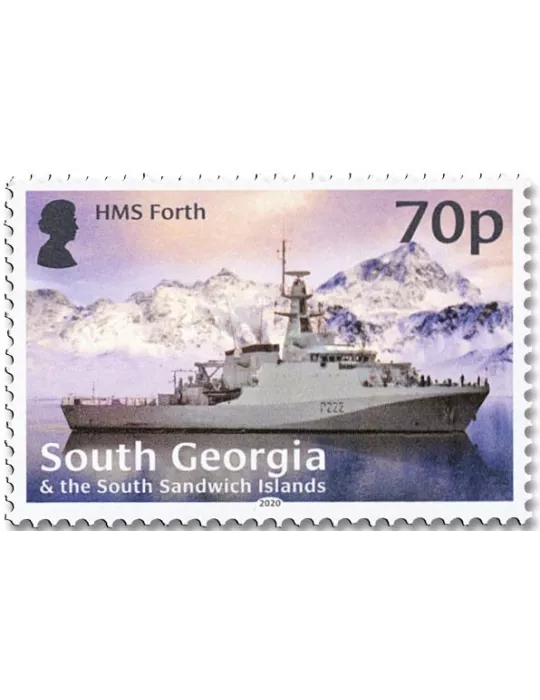 n° 748/751 - Timbre GEORGIE DU SUD Poste