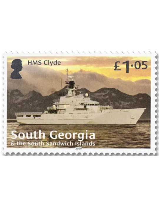 n° 748/751 - Timbre GEORGIE DU SUD Poste