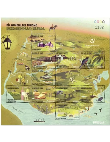 n° 2995/3004 - Timbre URUGUAY Poste