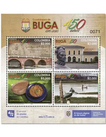 n° 2075/2078 - Timbre COLOMBIE Poste