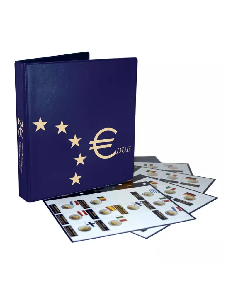 Album 2 Euros commémoratifs (2004-2008) - MARINI® (Nouveau design)